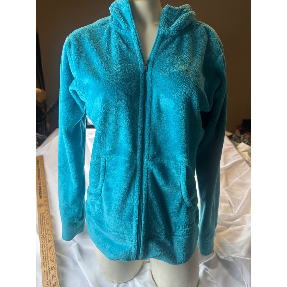 Patagonia Women's M Micro D 1/4 Zip Fleece Pullover Aqua Blue Lightweight
